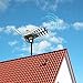 AILUKI Outdoor Amplified HDTV Antenna Digital TV Antenna 150 Miles 360° Degree Rotation HD Digital Outdoor Indoor HDTV Antenna with Remote controller