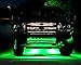 Zone Tech 30cm LED Car Flexible Waterproof Light Strip GREEN (pack of 4)
