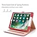 ProCase for iPad 9.7 Inch iPad 6th/5th Generation Case 2018 2017/iPad Air 2/Air 1 Case, Premium Leather Folio Corner Protection Multi-Angle Viewing Stand Cover with Front Pocket Pen Loop -Red