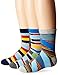 Jefferies Socks Big Boys' Funky Stripe Crew Socks (3 Pair Pack)
