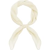 Pistha Chiffon Scarf Ribbon Neck Scarf Square Handkerchief for Halloween Men Women Boys Girls Costume Scarf Accessories