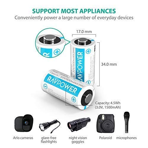 3 Batteries+RAVPower+Non+Rechargeable+Flashlight+Microphones