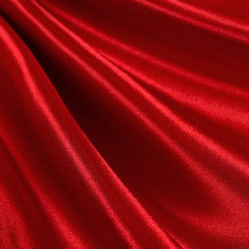 Red Satin Fabric 60" Inch Wide - By the Yard - For Weddings, Decor, Gowns, Sheets, Costumes, Dresses, Etc
