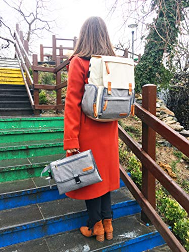 image for GISEMAI Portable Diaper Changing Pad Clutch | Bonus: Insulated Sleeve 