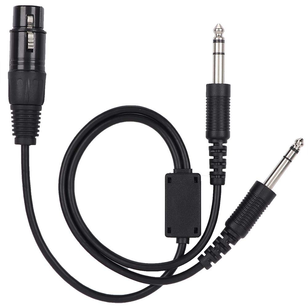 Aviation Helmet XLR To GA 5 Dual Plug Adapter, Aviation Helmet Cable Aircraft Audio Cable