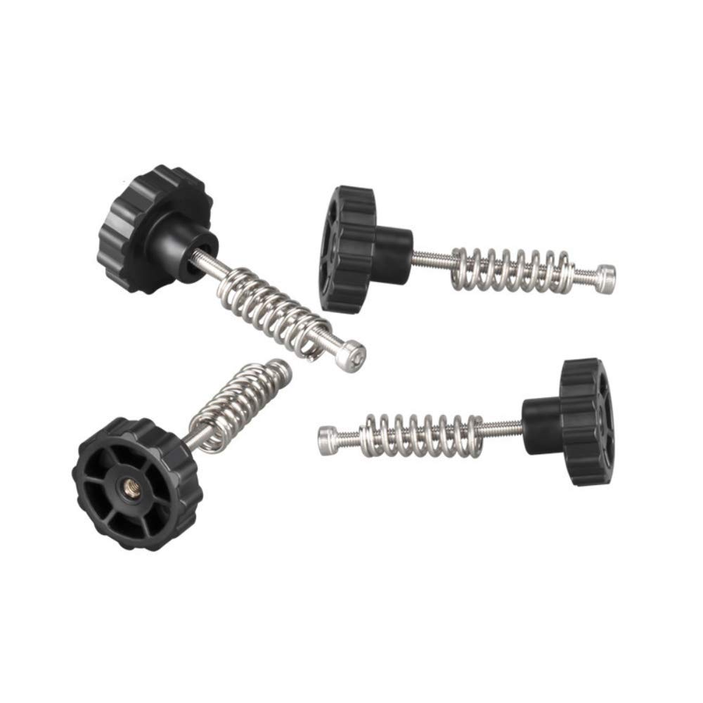 DollaTek 4Pcs Heated Bed Leveling Hand Adjustment Fixing Nut Part Kit M3x45 Screw for 3D Printer