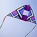 EMMAKITES 7.8ft Conyne Delta Kite The MAZE with Two 19ft Ribbon Tails Purple Dream – Stable, Easy to Fly