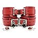 Atlanta Wrist and Ankle Lockable Cuffs Combo Ultra Soft Lambskin Leather (Red)thumb 2