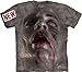 Mountain Zombie Face Adult Size T-shirt , Dark Gray , X-Large