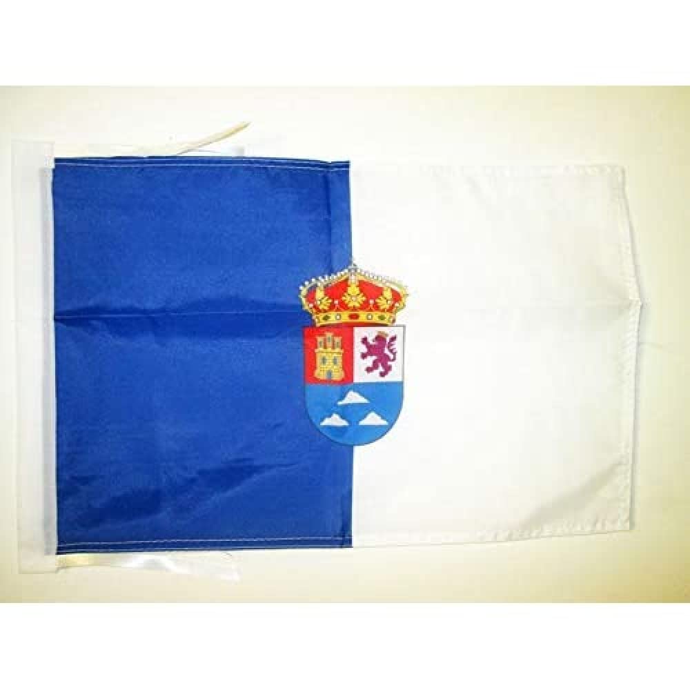 AZ FLAG - Province of Las Palmas Flag - 18'' x 12'' - 100% Polyester Canary Islands Small Banner with Two Cords - Fade Resistant - Vivid Colors - 18x12 in - 45x30 Cm