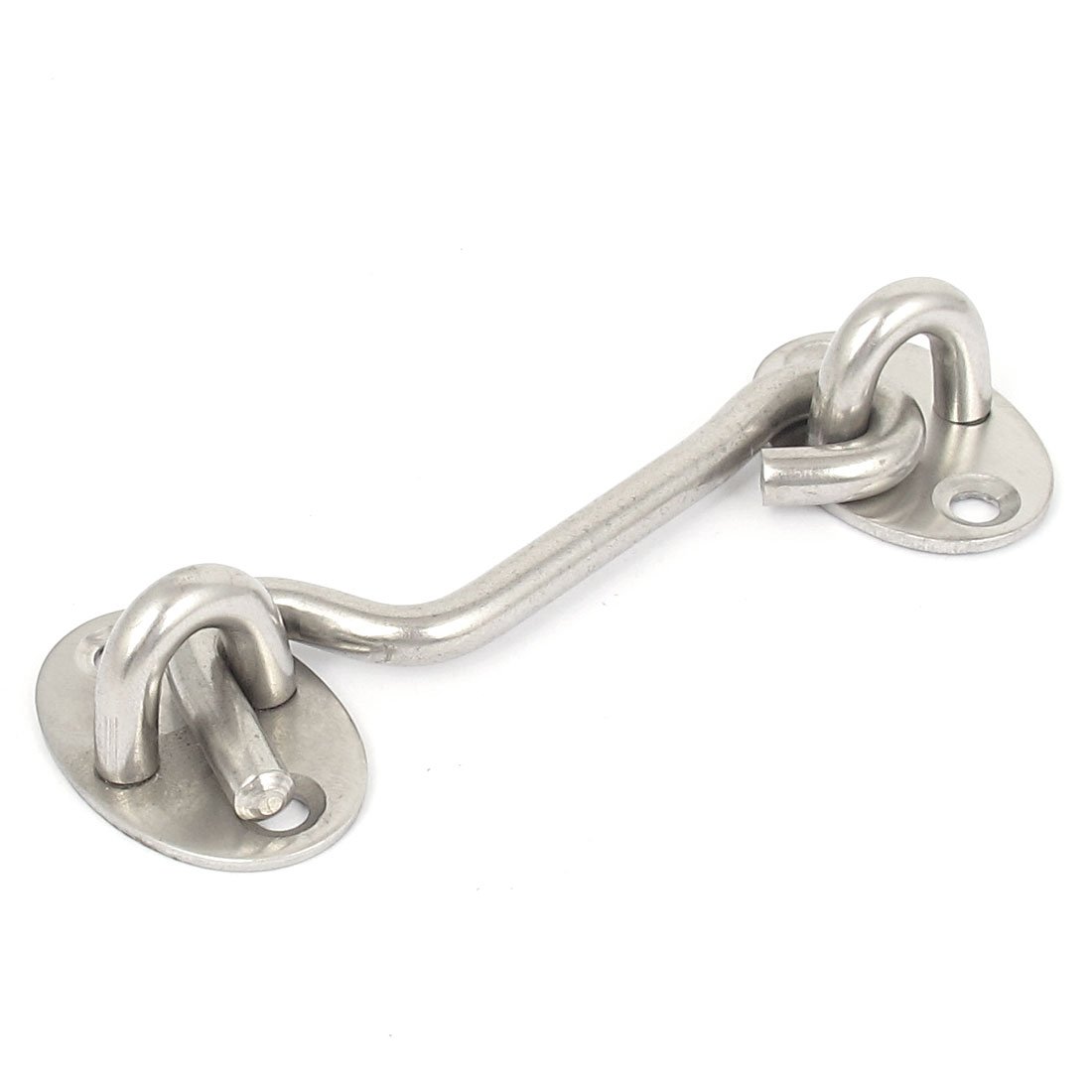 Sourcingmap 3-inch Stainless Steel Cabin Hooks Eye Latch Door Gate Swivel Window Hook with Mounting Screws