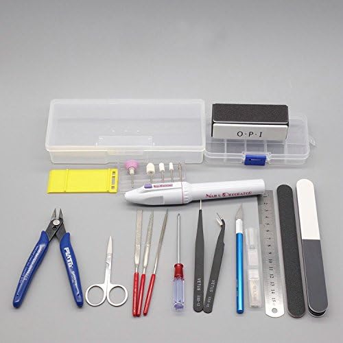 Novice Entry Gundam Military Model Making Tools Kit Toy Tweezers Cut pliers Graver Polished Assembly Tool - 17pcs/set