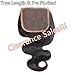 12 Inch Unprocessed Brazilian Virgin Remy Human Hair Extensions Body Wave Closure Natural Black Color Can Be Dyed Bleached(12