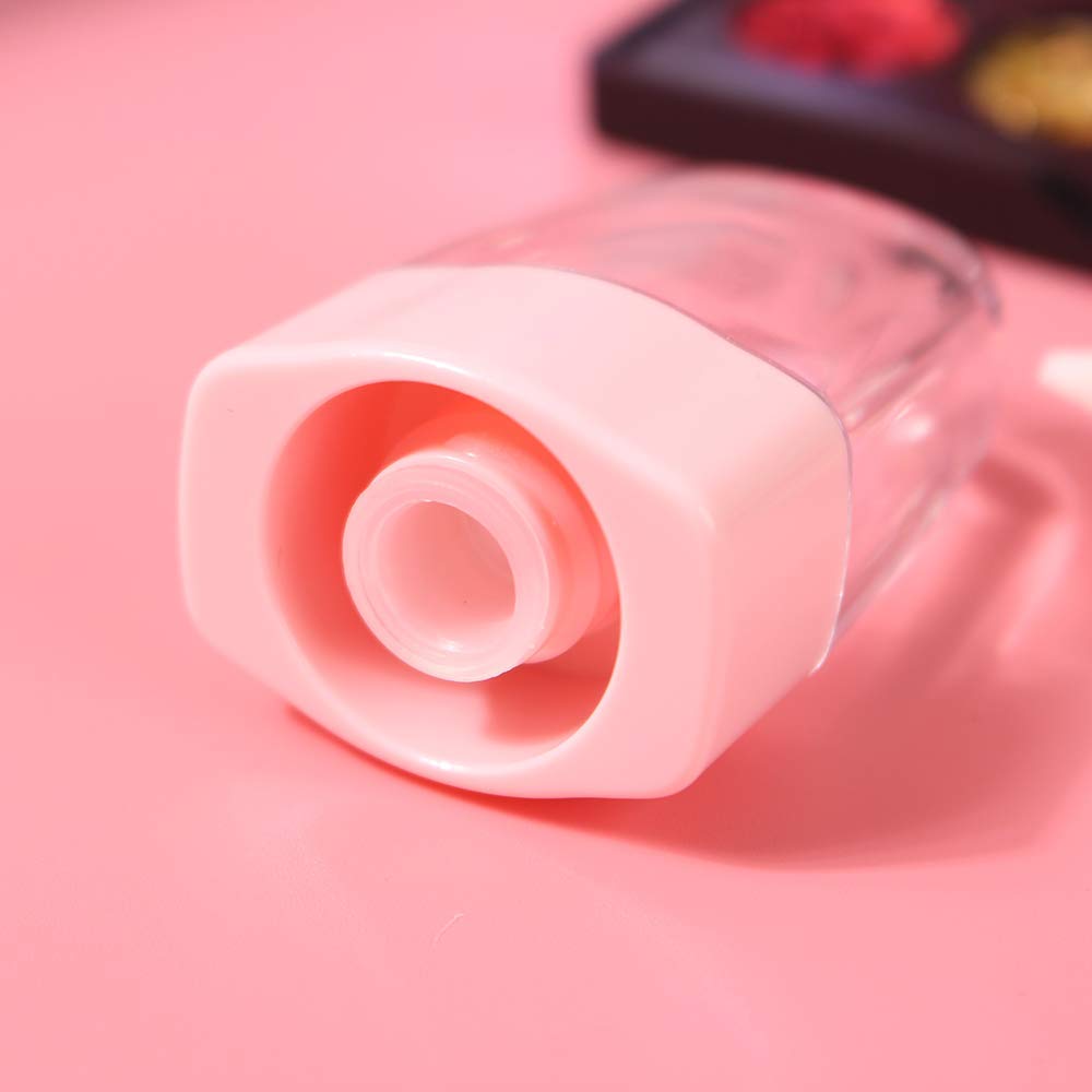 RONRONS 6 Pieces 8ml/0.27Oz Pink Ice-cream Shaped Lip Gloss Tube Containers with Rubber Plugs Empty Clear Mini Refillable Lip Liquid Oil Balm Bottles DIY Cosmetic Sample Bottle : Beauty
