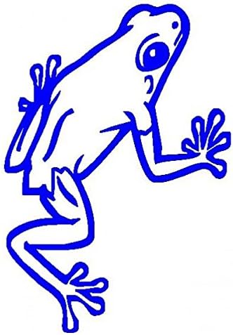 Frog Prespaziato Sticker-Blue - 15 cm