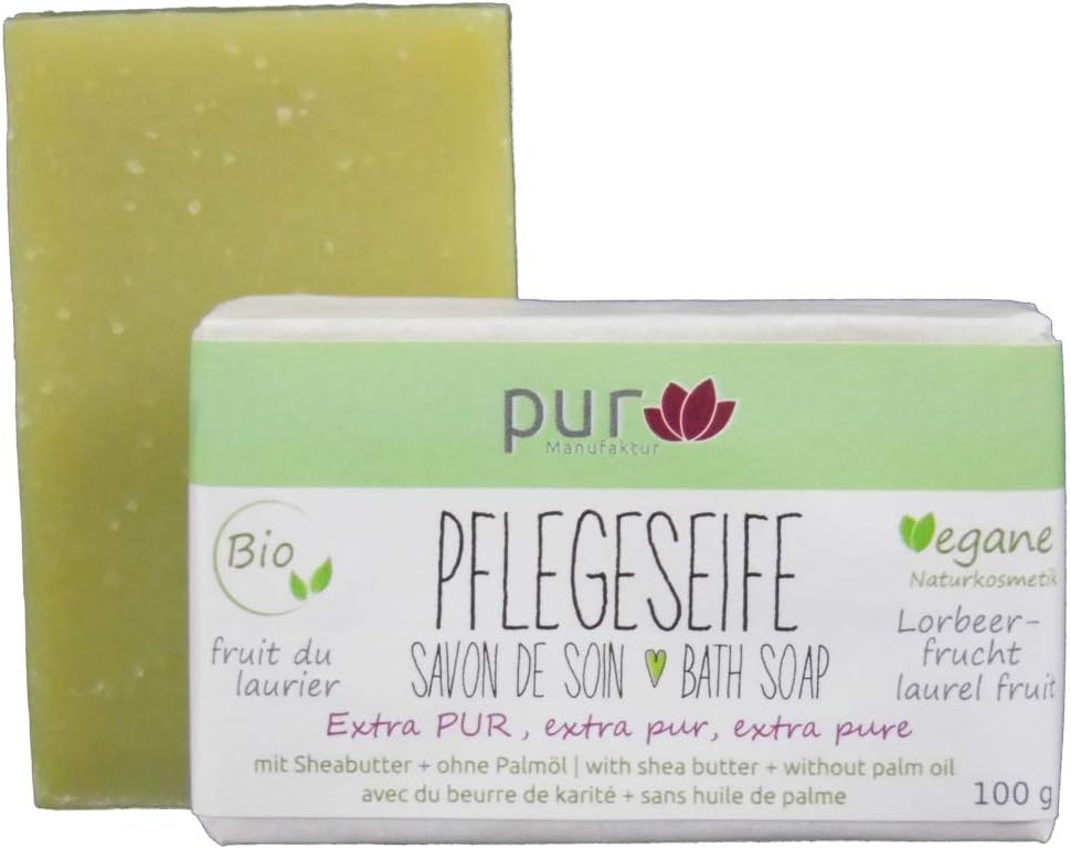 100g Manufaktur Pur Unscented Organic Olive Oil-Bayberry Bath Soap