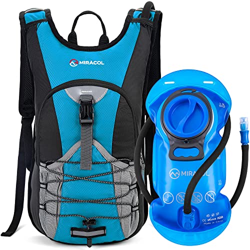 MIRACOL Hydration Backpack with 2L BPA Free Water Bladder, Lightweight