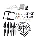 YouCute Spare Part Kit for U45 Raven U45W Blue Jay U42 U42W U42WH CW4 Blue Jay Raven Rc Quadcopter Drone Blade Gear Lading Gear Motor Frame Gear(Blcak Large)