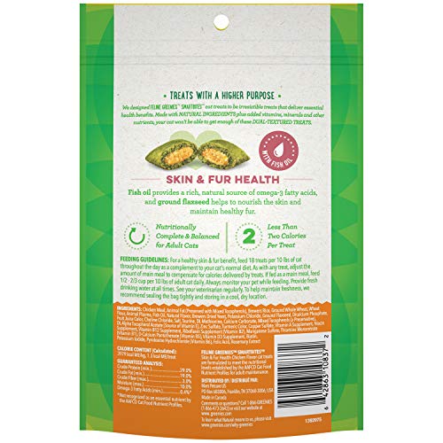 Greenies Feline SMARTBITES Healthy Skin and Fur