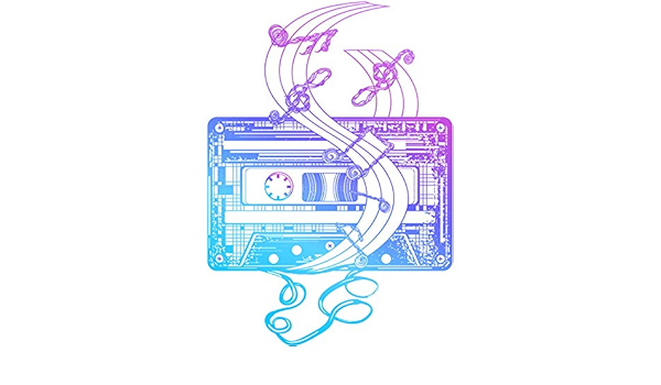 Amazon Com Pretty Pastel Neon Ombre Cassette Tape Music Icon Vinyl Sticker Automotive