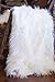 North End Decor Faux Fur Throw Blanket, Mongolian Long Hair White