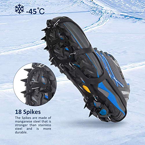 image for LIKE company Climbing Crampons Ice Snow Grips Anti-Slip Ice Cleats Wal