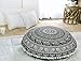Popular Handicrafts Large Hippie Elephant Mandala Floor Pillow Cover - Cushion Cover - Pouf Cover Round Bohemian Yoga Decor Floor Cushion Case- 32