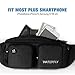 WATERFLY Fanny Pack Waist Bag: Travel Hip Pouch Bum Bag Plus Size Crossbody Fannie Pack Adjustable Belt Waistpack Phanny Fannypack for Man Woman Hiking Walking Jogging