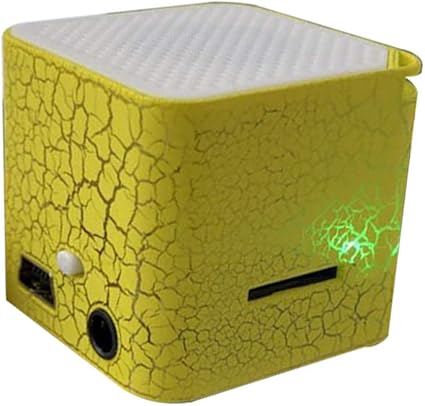 Arichtop Mini portátil de Altavoces grieta Colorido LED Caja ...