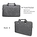 OneOdio 17.3 Inch Briefcase Messenger Shoulder Bag with Handle and Shoulder Strap Multi-Functional Waterproof Carrying Case for Laptop/Notebook/MacBook/Ultrabook/Chromebook Computers (Grey)