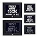 Day Clock Extra Large Impaired Vision Digital Alzheimer Clock Dementia with Time, Day and Date, Month and Year Showing, Calendar/Photo Display Function, for Elderly, Memory Loss,Alzheimer
