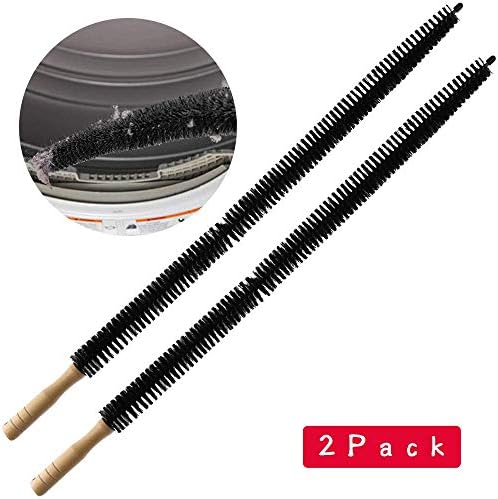 Dryer Vent Cleaner Kit Brush-2 Pack Clothes Lint Trap 30 Inch Long Flexible Pipe Refrigerator Coil Brush