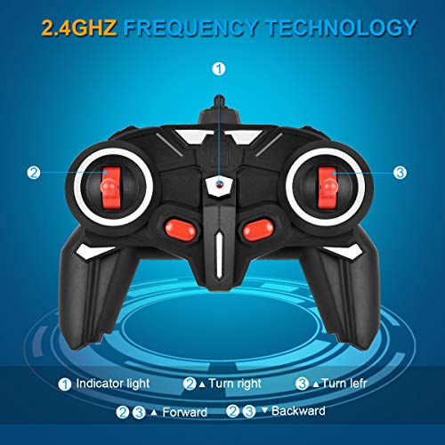 SB Toys RC Stunt Car RC Car Remote Control Car, 360 Degree Flips Double Sided Rotating Race Car, Remote Controlled Car for Kids, 4WD Monster Truck Tumbling Crawler Vehicle, Best Gift for Kids Green - Thumbnail 4