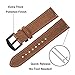 TRUMiRR Band for Galaxy Watch 3 45mm / Galaxy Watch 46mm / Gear S3 Men, 22mm Double Color Genuine Leather Watchband Quick Release Strap for Amazfit GTR 4 / GTR 3 Pro/GTR 2e