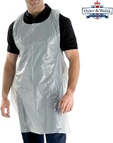 Osler & Walsh Premium Disposable Aprons 1000 Pack 700x1170mm 16µm NHS view 2