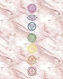 Rose Marble Yoga Chakra Bullet Journal: 160 Dot Grid Pages, 8 x 10 Blank Bullet Journal Notebook wit by
