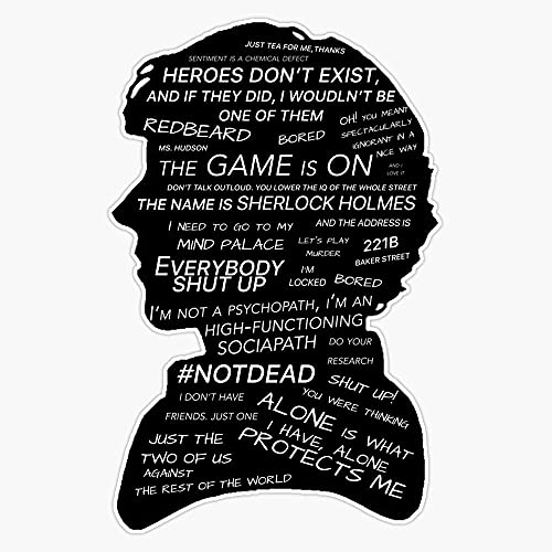 Sherlock Holmes · BBC Tv Show Sherlock Sticker Decal Vinyl - Peel and Stick to Any Smooth Surface at Amazon