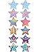 SATINIOR 15 Pairs Glitters Nipple Cover Pasties Disposable Nipple Covers No Show Satin Breast Stickers Self Adhesive Bra Pasties for Women Rave Party