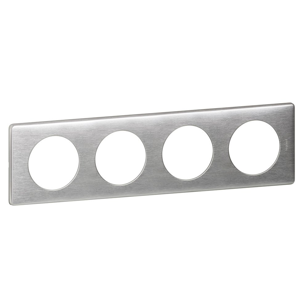 Legrand Celiane LEG68924 Socket/Switch Frame with 4 Holes Aluminium