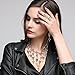 EVBEA Statement Full Finger Rings Fashion Rings for Women(Yellow)