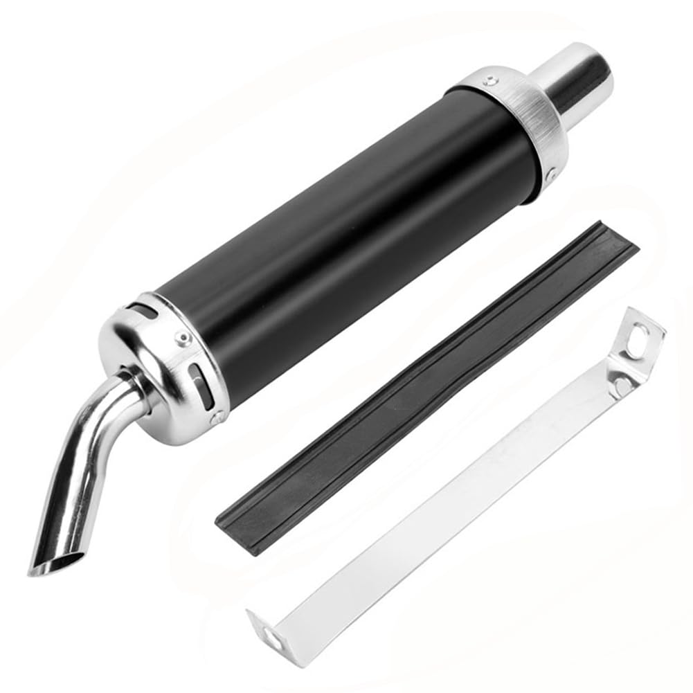 Photo 1 of Cylemoto Muffler Exhaust 1.25inch Aluminum Motorcycle Racing Exhaust Muffler Silencer Pipe Black