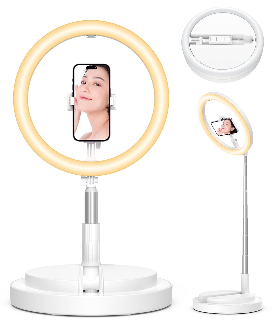 Sunnila LEDリングライト 折りたたみ一体式 【アップグレード版】 Sunnila 卓上...