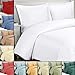 Royal Hotel Bedding 100% Cool Duvet Covers, Viscose Made from Bamboo, Duvet Cover Set with Corner Ties and Button Closer, Full/Queen Size Sea