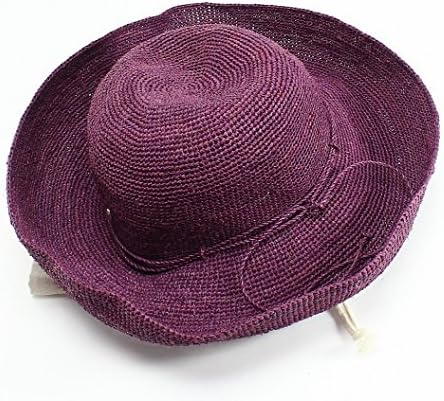 Helen Kaminski Amethyste Raffia One Packable Fedora Purple One Size