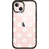 CASETiFY Impact iPhone 13 Case [6.6ft Drop Protection] - Ditsy Daisies - White - Clear Black