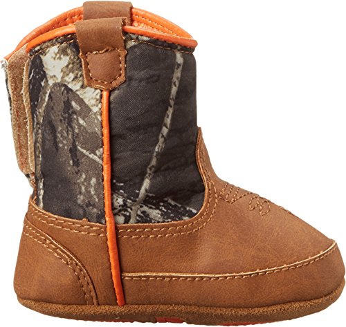 M&F Western Baby Boy's Baby Bucker Gunner (Infant/Toddler) Mossy Oak/Orange Boot 4 Toddler M