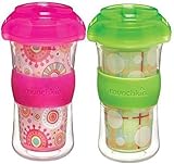 Munchkin Click Lock Big Kid Insulated Cup, 9 Ounce, Girl, 2 Count