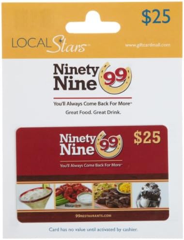Ninety Nine Restaurants Gift Card