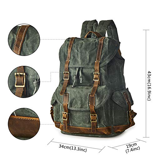 heavy duty leather backpack