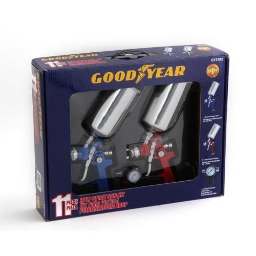 Click Here to See More Images GoodYear 11-Piece HVLP Spray Gun Set